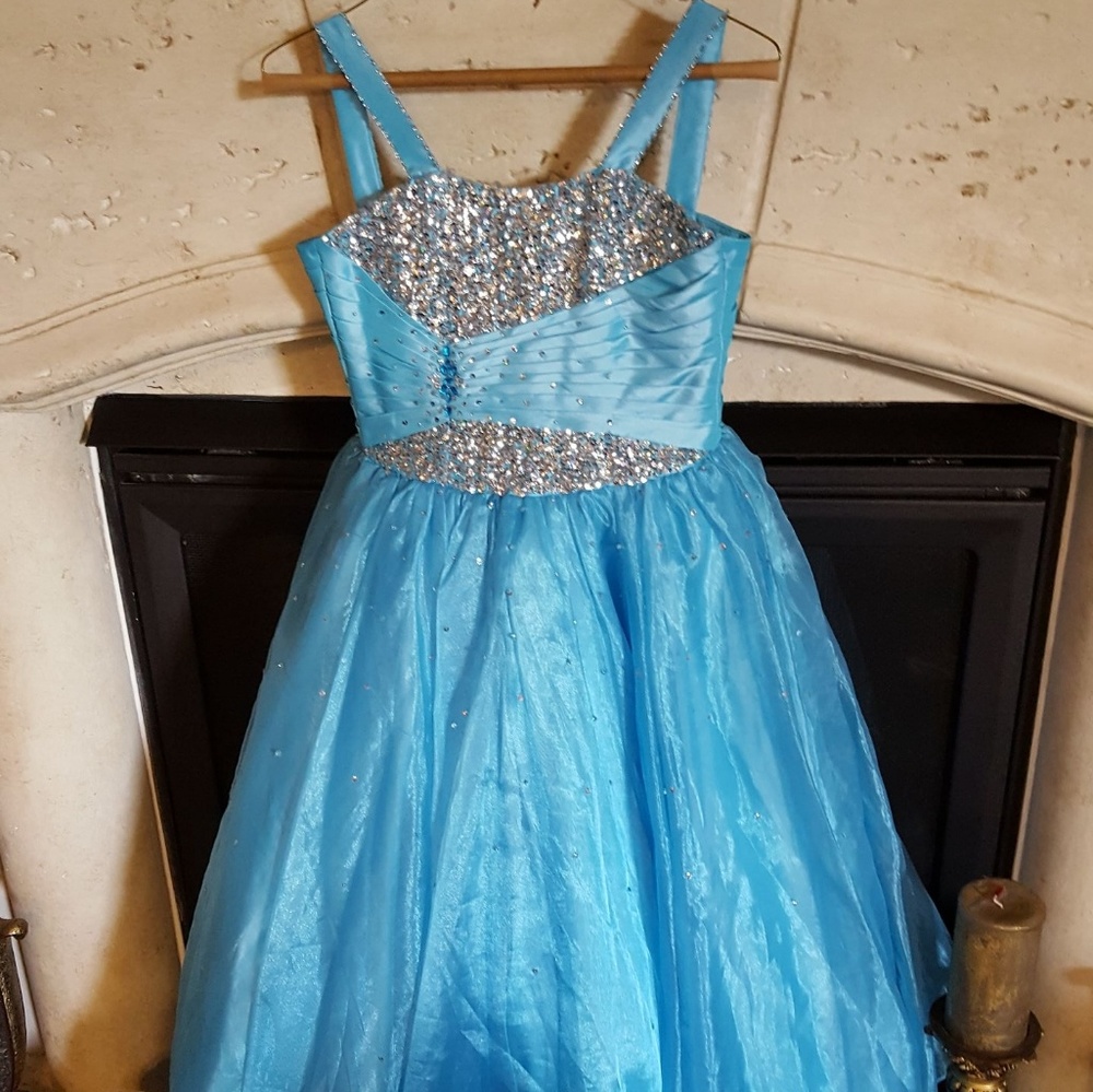 Kids Sky blue tank top style dress